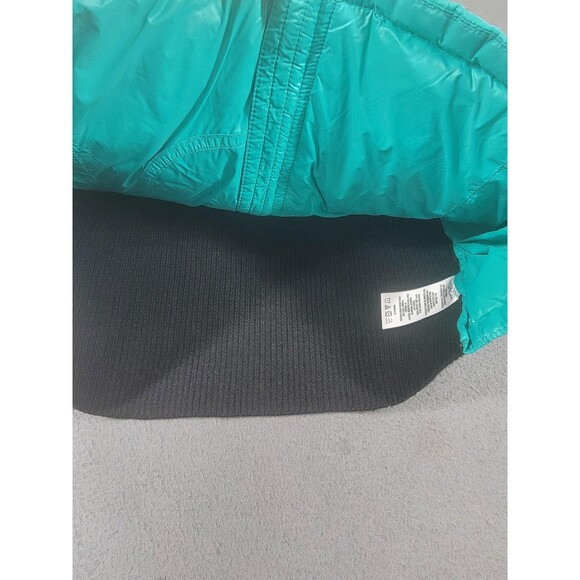 Calvin Klein Vest Womens Medium Teal Down Puffer Rib Knit Back Zip MP3 Pocket - Picture 4 of 11